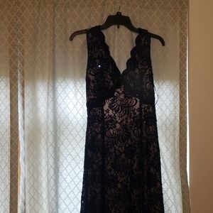 Navy evening gown
